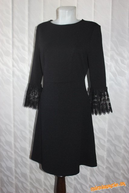 Elegantné značkové čierne šaty....ORSAY....38....Nepremeškajte !!! Pribalím darček...