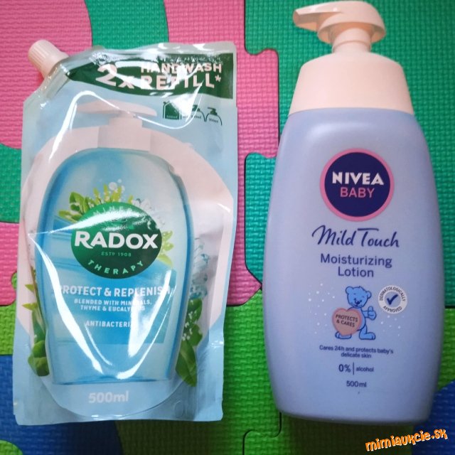 Radox nahr napln 250ml, Nivea tel mlieko