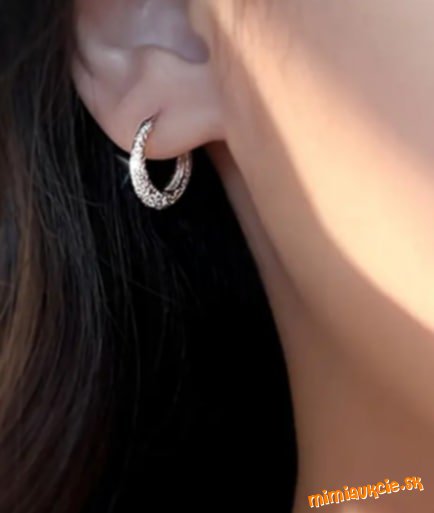 Bižu naušničky- priemer 1,5cm