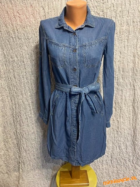 perfektné riflové košeľové šaty Tatuum