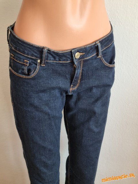 nové tmavomodré elastické rifle Orsay Sophie veľ. 40/42