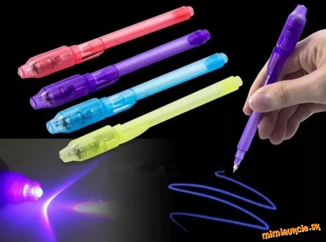 Tajne pero s UV svetlom !!! Nove !!! RUZOVE !!! VASA CENA