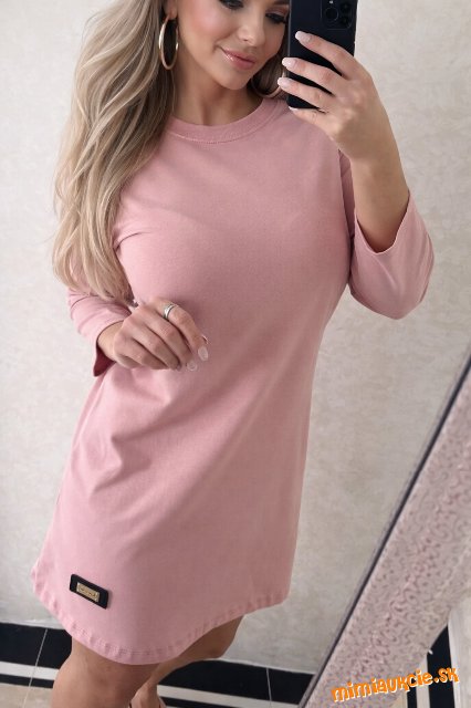 Dámske jarne bavlnené šatičky Chloe pastel pink