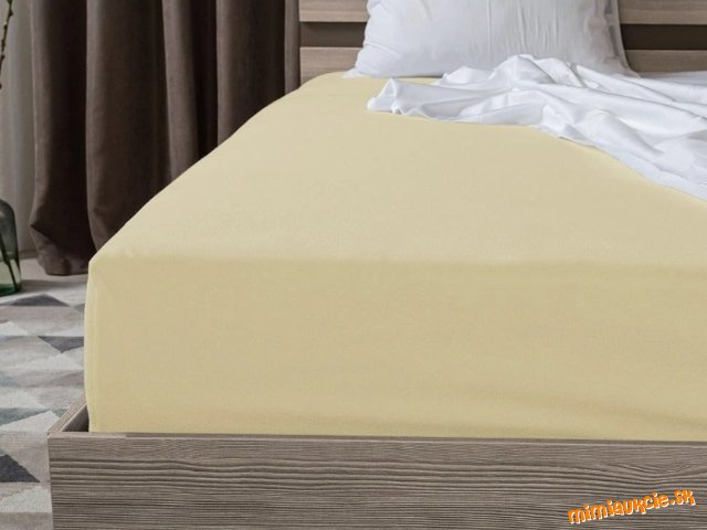 200x220cm-veľká.....Jersey EXCLUSIVE....100%....Bavlna...KREMOVA