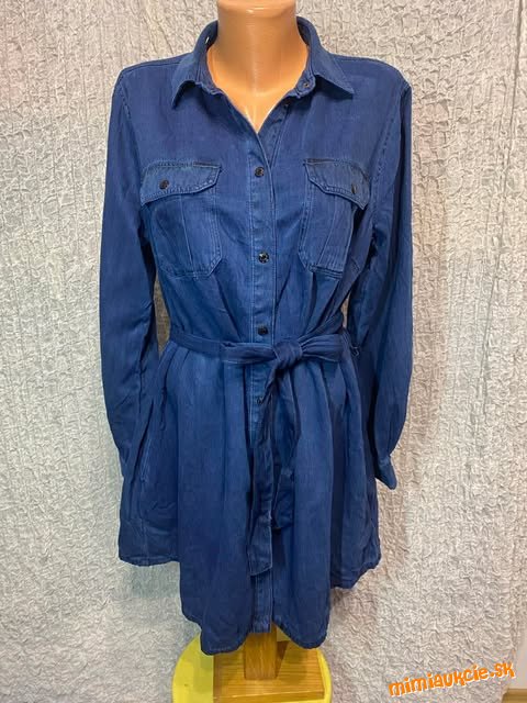 riflová tunika - šaty s opaskom C&A