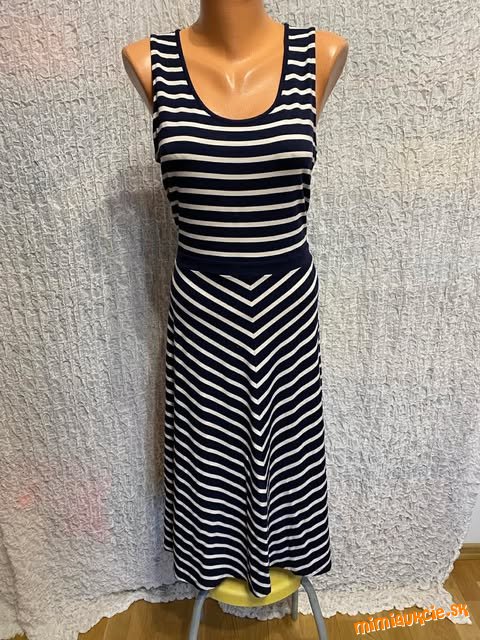 fantastické modro biele pruhované šaty Boden