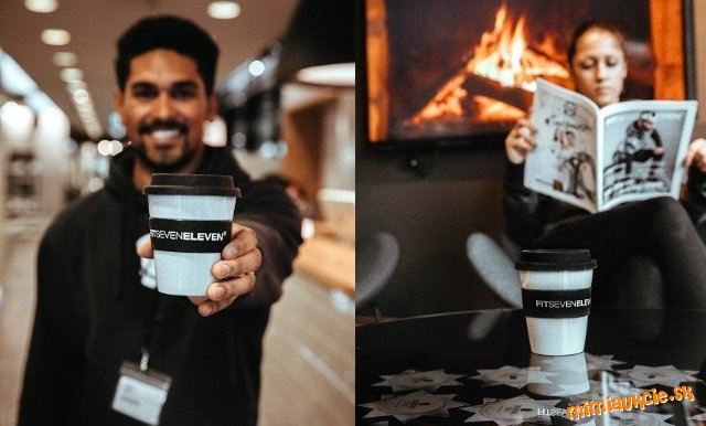 Opakovane pouzitelna pohar na kavu FITSEVELELEVEN !!! Novy !!! VASA CENA