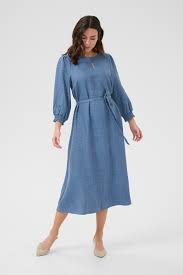 skvelé modré šaty s gumičkami c&a