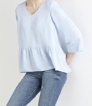 STREET ONE baby blue top/blúzka...vel.38/M......PC: 39,90€....