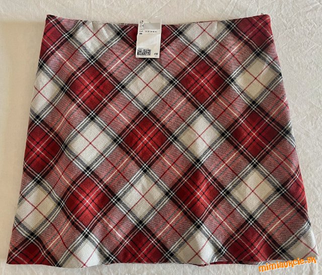 H&M káro sukňa vel.44/L-XL.....PC:19,90€.....