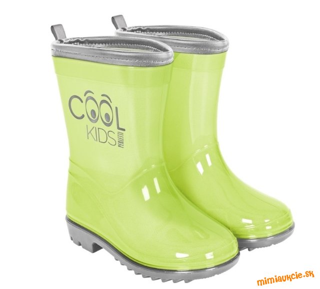 PERLETTI Detské reflexné gumáky COOL KIDS Green, 15539|24/25