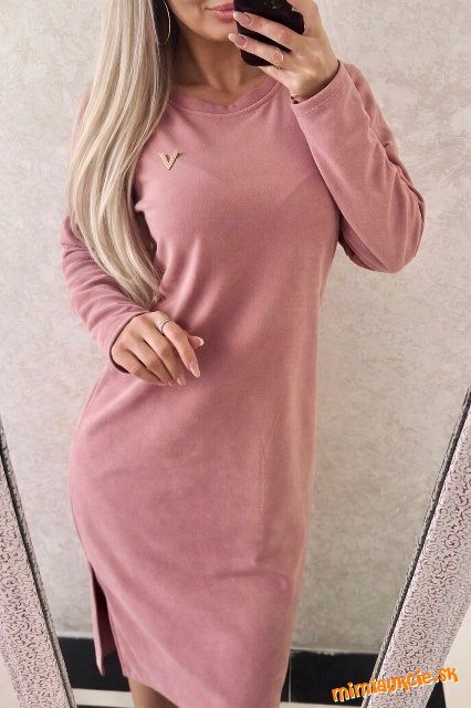 Damske talianske jemnučke maxišaty pinky