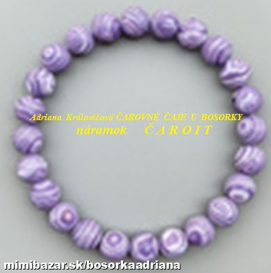 fialový ČAROIT ako náramok múdrosti a rastu,darček vhodný po celý rok :-D