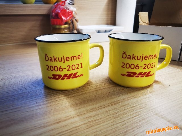 2x Hrnček DHL