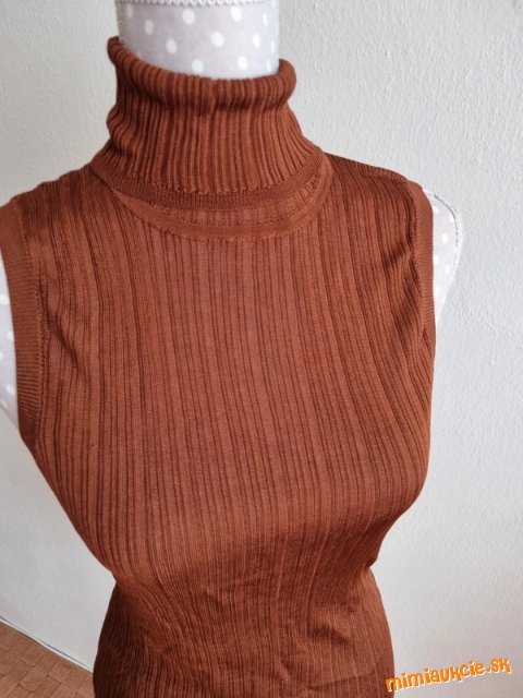 nový hnedý rolák bez rukávov Karen Millen veľ. L