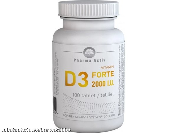 *** Vitamín D3 MAX 2000 I.U. 100 tabliet *** - XXL dávka  pre celú rodinku...