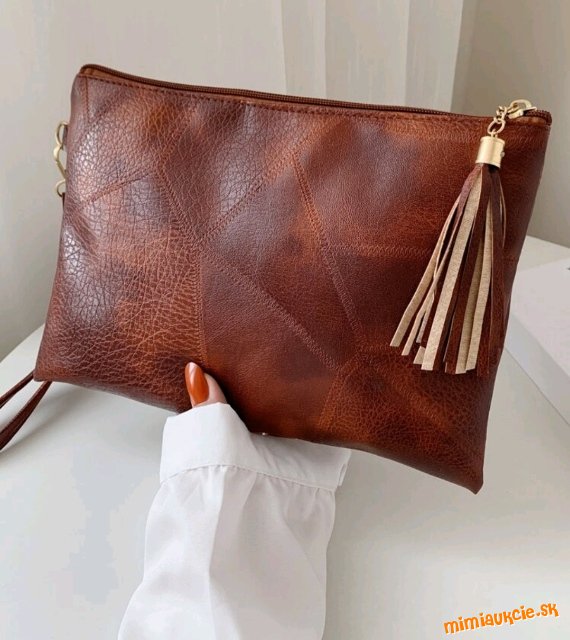Listová kabelka hnedá