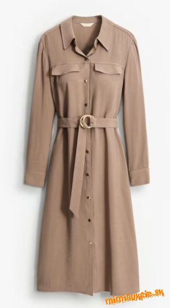 nové bledohnedé košeľové  šaty Mohito s visačkou veľ. 40 - PC 45,99 eur