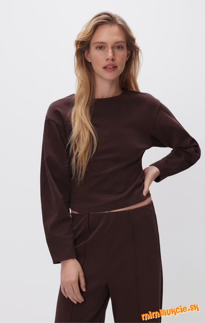 Bavlnena hladka mikina - novinka Reserved - v predajni 19,99eur