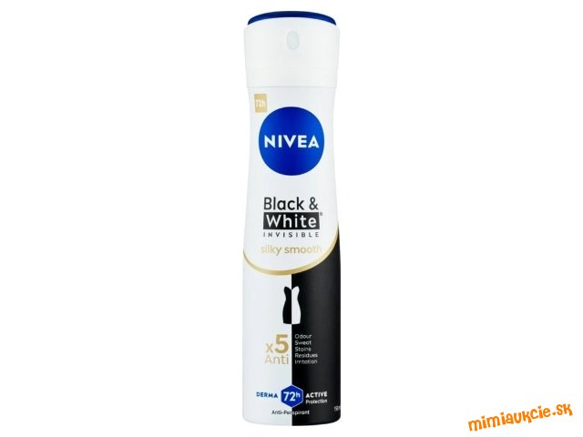 Nivea Black & White Invisible Silky Smooth drazite 2 ks