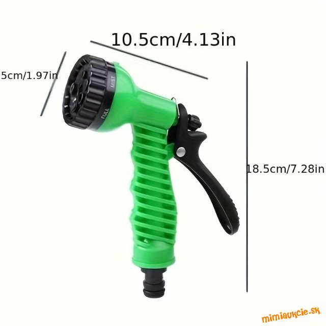Záhradná striekacia pištoľ na polievanie s sedem funkciami