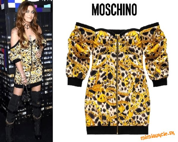 Luxusne saty - spoluprava H&M a MOSCHINO !!! Nove !!! Velkost 36 !!! POVODNA CENA 149 DOLAROV