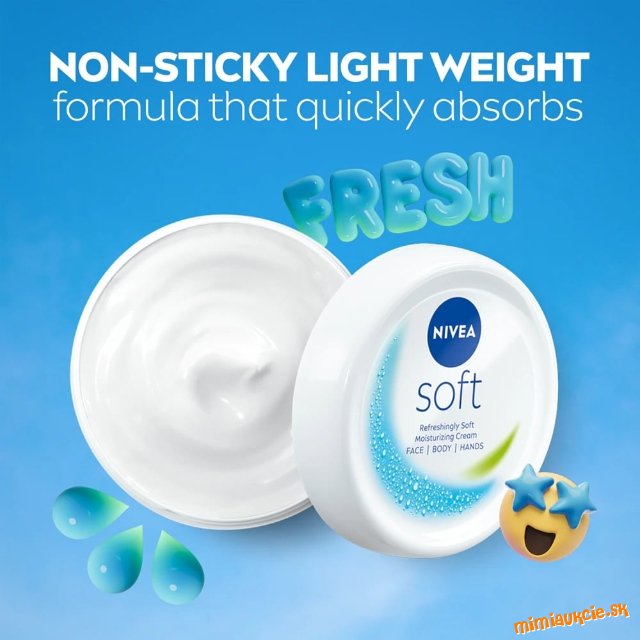 NIVEA Soft hydratačný krém 200 ml DRAZITE 2 KS