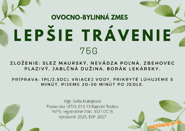 Ovocno-bylinná zmes: Lepšie trávenie