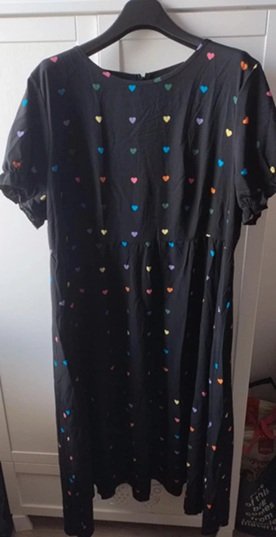 +++ PEKNÉ ŠATY SO SRDIEČKAMI veľ.XXL +++