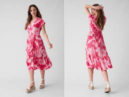 prekrásne ružové košeľové šaty Women