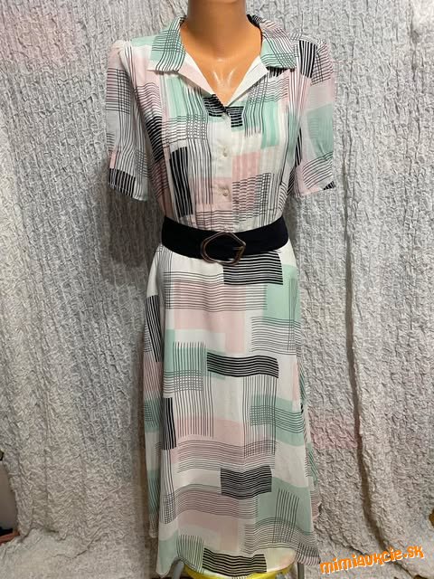 luxusné pastelové šifonové šaty DKNY p.c. 129 dolárov