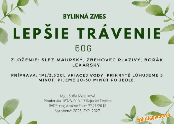 Ovocno-bylinná zmes: Lepšie trávenie