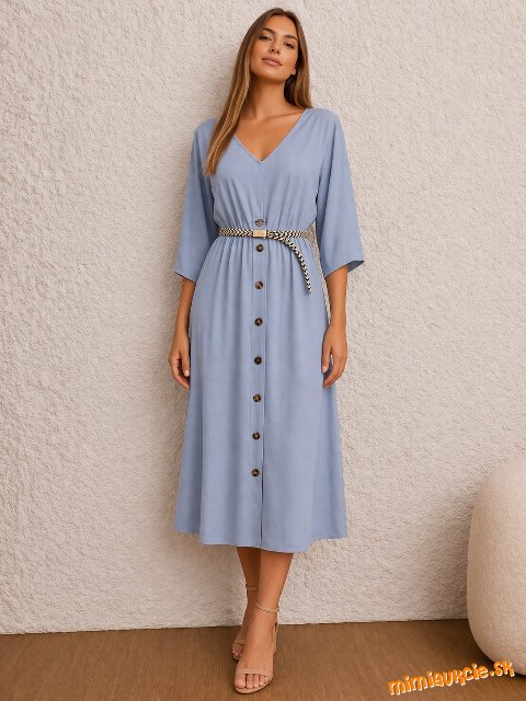 nádherné jemné svetlo modré šaty Shein