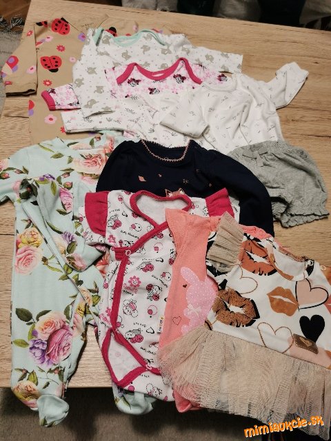 Bodíčka, overalíky pre malé slečinky veľk. 0-3mesiace