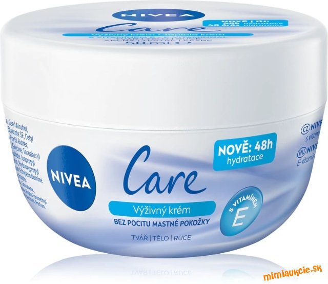 NIVEA Care výživný krém 50 ml drazite 2 ks