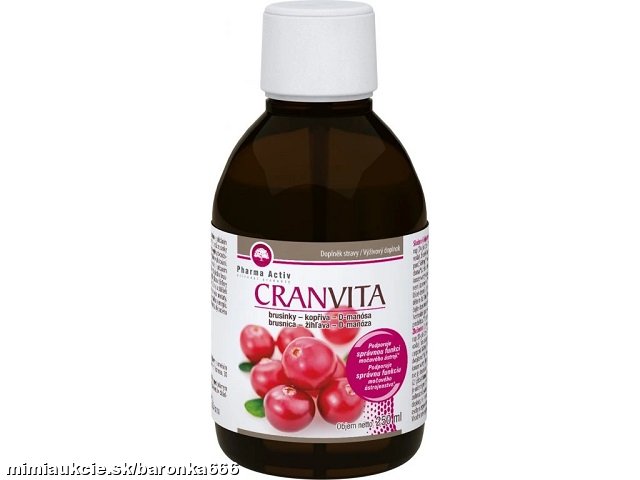 CRANVITA brusnice žihľava D-manósa 250ml -*** AKCIA ***