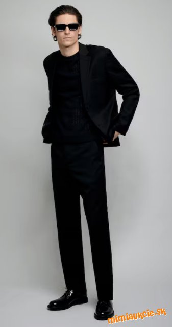 H&M oblekové nohavice Regular fit vel.46/S..