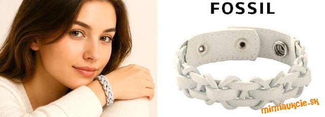 Kozeny naramok FOSSIL !!! Novy s visackou !!! SUPER CENA