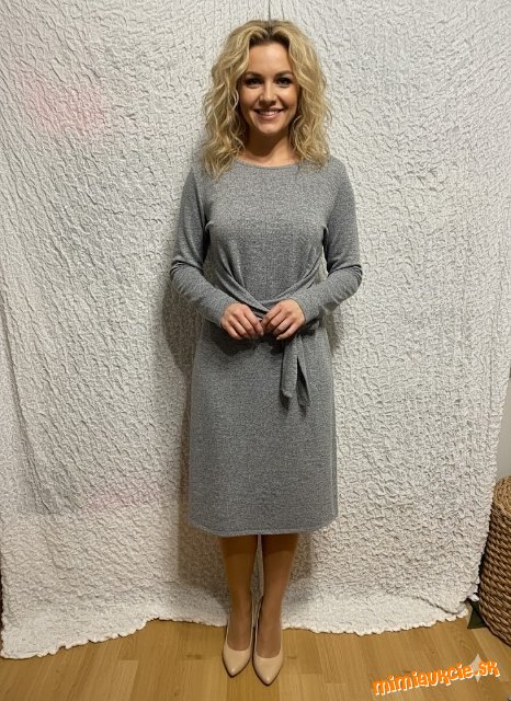 Sivé denné melažové šaty dorothy perkins****46***