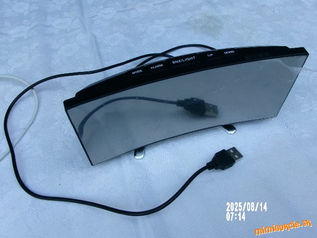 LED budík so ZRKADLOM + alarm...............OD EURA - Ad