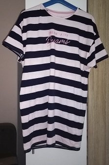 Dámsky dlhší top prípadne aj mini šaty s námorníckym štílom
