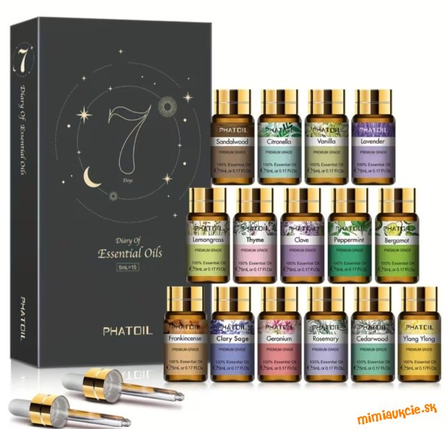 Esenciálne oleje 5ml x15