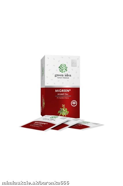 Green idea Migreen - bylinný čaj 20 ks-menopauza, migréna, psychika a stres...