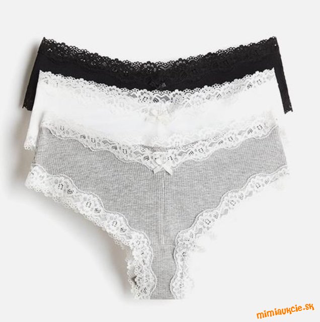 3 pack bavlnenych  nohaviciek - novinka H&M - v predajni 11,99eur