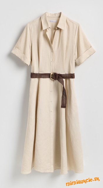 Midi saty z lanovej zmesi - novinka Reserved - v predajni 45,99eur