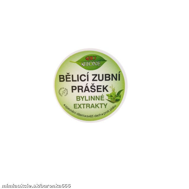 BC BIO Dentamint Bieliaci zubný prášok bylinné extrakty 40 g