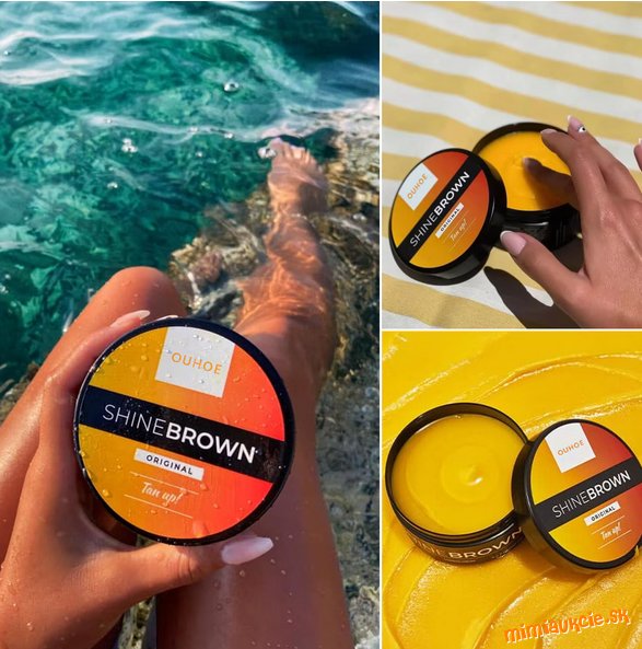 *** OUHOE SHINE BROWN TAN UP ***URÝCHĽOVAČ OPÁLENIA*** 100g***