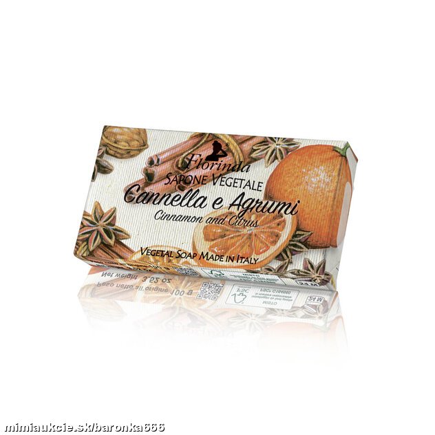 ***	 Mydlo Florinda Cannella a Agrumi 100 g *** - pomaranč + škorica