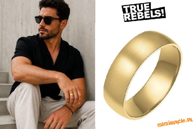 Pansky prsten TRUE REBELS !!! Novy s krabickou !!! Velkos 62 !!! SUPER CENA