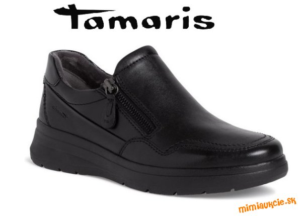Cierne kozene topanky TAMARIS !!! Nove s krabicou !!! Velkost 41 !!! SUPER CENA